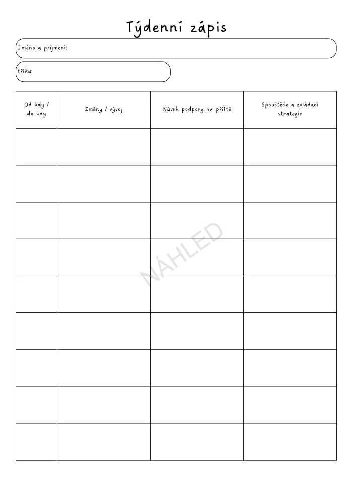 Deník asistenta pedagoga